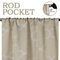 thumbnail image 3 of Superior Trellis Blackout Grommet Curtain Panel Pair, Set of 2 Curtains, 42"W x 63"L, Ivory, 3 of 6