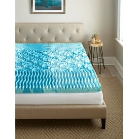 Contura 4 Inch Gellux Gel Infused Cooling Foam Mattress Topper