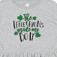 thumbnail image 4 of Inktastic St. Patrick's Day the Leprechauns Made Me Do It Girls Toddler Dress, 4 of 5