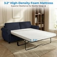thumbnail image 6 of ZAFLY 2-in-1 Full Size Pull Out Sofa Bed | Convertible Loveseat with Mattress | Sleeper Sofa Couch for Living Room - Grey, 6 of 10