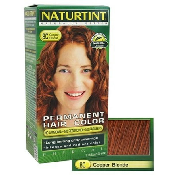 Permanent Hair Colorant 8C Copper Blonde 4.5 fl. oz. by Naturtint