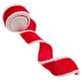 thumbnail image 3 of CIMAXIC Wedding 1 Roll Velvet Ribbon with Fringe Edge for DIY Crafts Decorative Bow Making Christmas Decor Present Wrapping and Wedding Ribbon for Holiday and Party Decor,74.8"X2.48"X0.2", 3 of 4