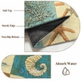 thumbnail image 5 of Cartoon Seahorse Starfish Area Rugs 5x7 ft Ocean Fish Seaweed Coastal Washable Rug Non Slip Indoor Carpet Absorbent Floor Mat for Living Room Bedroom Dining Room, 5 of 9