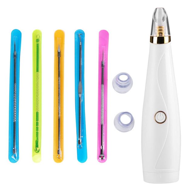Seitruly Juego de limpiador de poros portátil eléctrico para eliminar espinillas, espinillas, instrumento de masaje de belleza para la piel Protección de la piel Seitruly CE002655-00