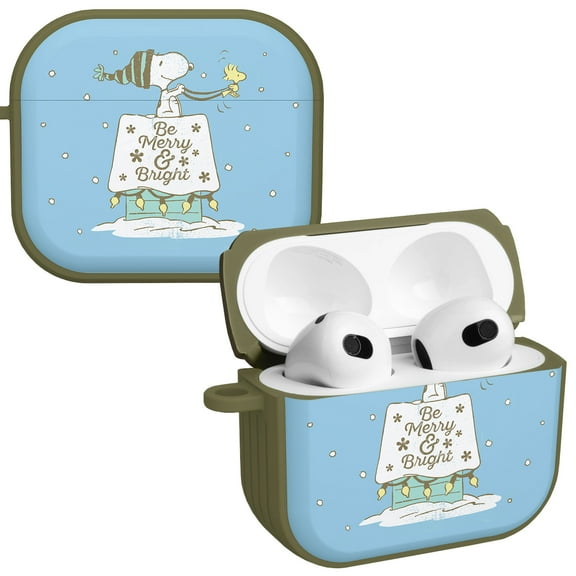 Peanuts Holiday Happiness HD Case Cover Compatible with Apple AirPods Gen 3 (Frosty Christmas) by Affinity Bands