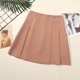 thumbnail image 2 of Falda Corta de Verano de la Moda Casual de las Mujeres de Cintura Baja A-Línea Asimétrica Falda Plisada, 2 of 8