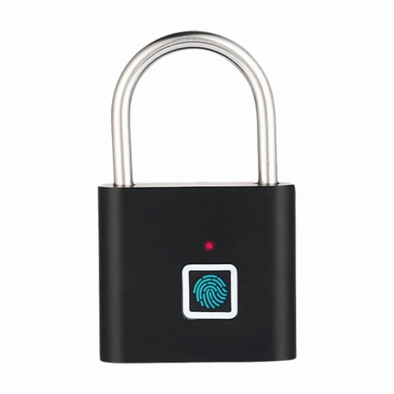 Fingerprint Padlock，20 Fingerprint Capacity, Titanium Alloy Keyless Lock, Keyless Biometric Electronic Digital Safe Lock for Gym Locker, School, Storage, Gate, Fence - No App Needed