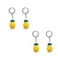 thumbnail image 4 of 4pcs Hanging Key Ring Ornament Fashion Pineapple Keychain Pendant Creative Keychain Accessory (Yellow), 4 of 4