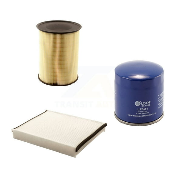 PUR 1x Air + 1x Cabin + 1x Engine Oil Filter Filter (3 Total) Kit for Car Ford Escape Focus Lincoln MKC Transit Connect KFM-100231