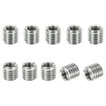 thumbnail image 1 of Unique Bargains Adaptateurs de Filetage Manchon Réducteur Écrou M8 * 1,25 Mâle à M5 * 0,8 Femelle Réparation Insert Vis Réducteur 8mm 10 Pcs, 1 of 6