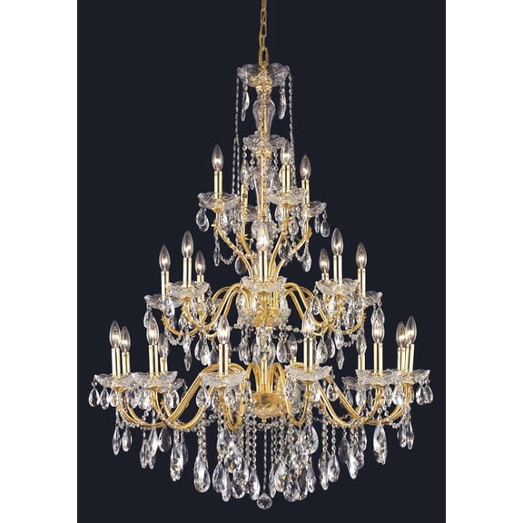 Elegant Lighting St. Francis 36" 24 Light Royal Crystal Chandelier