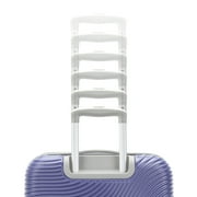 American Tourister Color Waves Medium Checked Expandable Luggage Suitcase with Spinner Wheels, Dusk Purple
