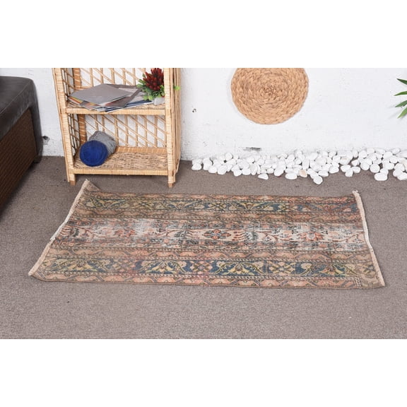 Vintage Rug, Turkish Rugs, Cool Rug, Moroccan Rugs, Art Rug, 2.5x4 ft Small Rug