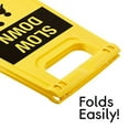 thumbnail image 4 of Slow Down Pedestrian Traffic Sign 4pk Double-Sided Outdoor Road Safety Sign, 4 of 6