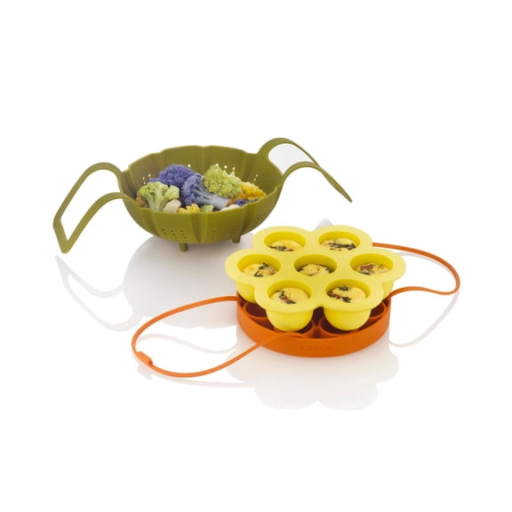 Zavor Everyday Pressure Cooker Accessories Set - Steamer, Rack and Egg Mold