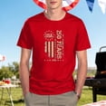 thumbnail image 2 of WEIWEN Mens 4th of July T Shirts Big and Tall Casual 250 Anniversary USA Tshirts Shirts for Men 250th American 250 Years 4th July 2026 T-Shirts Man Clothing Red, XXL, 2 of 5