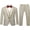 Khaki, variant on Boys Suits 3 Piece Slim Fit One Button Tuxedo Jacket Vest and Pant for Kids Prom Wedding Formal Set Size 4-14 Years