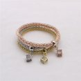 thumbnail image 3 of Joyería de Moda de Mujeres Cadena forma forma Cristal Brazalete Conjunto Hugo Pulsera de encanto de cristal, 3 of 6