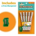 thumbnail image 5 of Channie's My First Pencil Colorful White 2B Graphite Pre-Sharpened Pencils with Pencil Sharpener, White, 10 Count, 2 Pack, 5 of 7