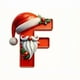 thumbnail image 1 of Seyotauo 2025 Alphabet Ornaments for Christmas Tree, Acrylic Christmas Santa Claus Hat Alphabet Ornaments with White Beard, Red Alphabet Ornaments for Crafting Christmas Tree Decor, 1 of 2