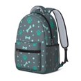 thumbnail image 2 of Dog Paw Print and Bone Gray Pattern Backpack for School, Cute School Bag with Adjustable Shoulder Straps and Padded Back, 15.3"x11"x6.7", 2 of 5