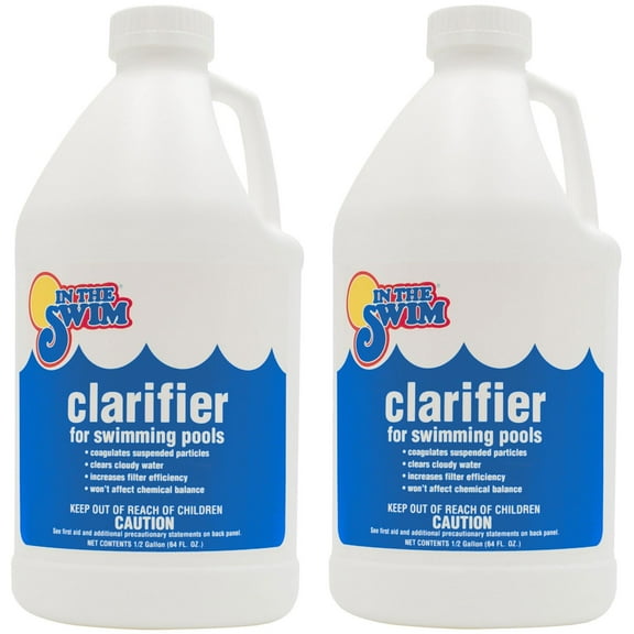 In The Swim Clarifier For Above Ground and Inground Swimming Pools - Coagulates Debris To Clear Swimming Pool Water - Increases Filter Efficiency - 1 Gallon F062001002AE