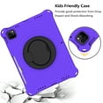 thumbnail image 7 of Kids Friednly Case for iPad Pro 11" 4th 3rd 2nd Gen 2022/2021/2020/2018, EVA Foam Shoulder Strap Shockproof Protective Case with 360 Degree Rotated Handle Bracket Stand Heat Dissipation Cover,Purple, 7 of 7