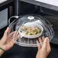 thumbnail image 3 of Microwave Oven Splash Proof Cover Transparent Food Heat Resistant Lid with Handle BPA-Free Kitchen Cookware Supplies for Food Storage And Heating, 3 of 7