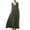 Army Green, variant on Diufon Women's Cotton Linen Dresses Summer Solid Color Long Dress V Neck Sleeveless Pleated Dress