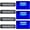 Blue, variant on LINLIN 4pcs Ultra Thin 6LED Emergency Warning Lights Hazard Flashing Strobe Light Side Warning Light Beacon Light Universal for 12-24V Truck Trailer Caravan Camper Motorcycle Van