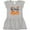AC-Heather Grey, variant on Inktastic Big Cousin Pumpkins with Fall Leaves Girls Toddler Dress