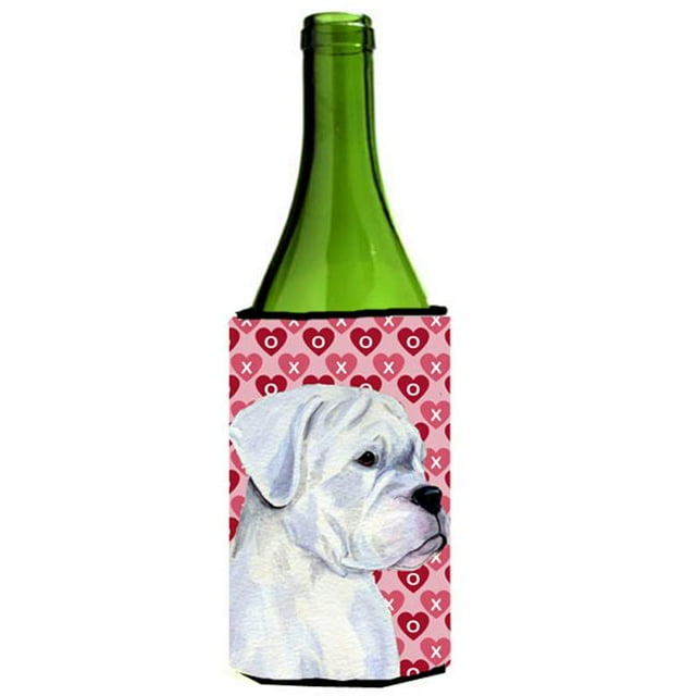 Boxer Hearts Love And Valentines Day Wine bottle sleeve Hugger