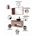 thumbnail image 4 of Combo Gabinete para Baño con Ovalín y Monomando + Botiquín con Espejo, Mueble Moderno con Amplio Almacenamiento, Diseño Elegante., 4 of 5