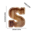 thumbnail image 5 of UAEBM Wooden English Letter Savings Can Transparent Glass Savings Can for Eco-Friendly Savings and Decorative Gift S, 5 of 6