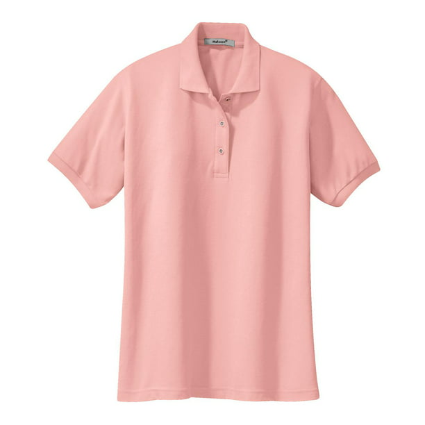 Mafoose - Mafoose Womens Silk Touch Classic Polo Shirt Light Pink XS ...