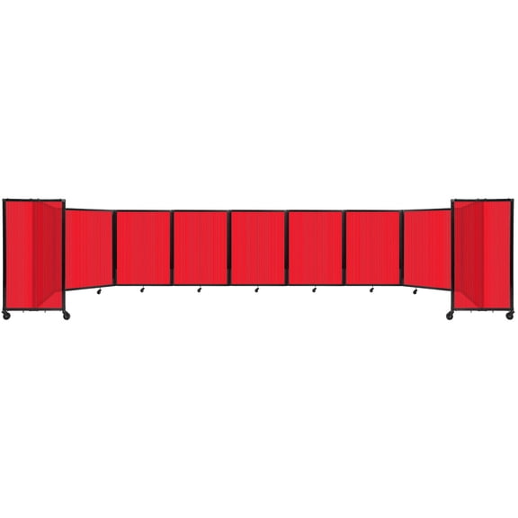 Versare Room Divider 360 Folding Portable Partition | Freestanding Decorative Room Separator | 3, 5, 7 or 9 Polycarbonate Panels Wide | Up to 7'6" Tall