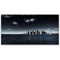 Trademark Fine Art "NYC Financial District and Downtown" Canvas Art by David Ayash