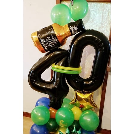 Une raison de célébrer le bouquet de ballons en aluminium pour la fête  d’anniversaire, gonflage à l’hélium inclus, 5 pièces