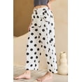 thumbnail image 3 of Women's Polka Dot Denim Jeans – High Waist Shift Jeans with Bow Detail, Casual Southern Belle Style, 16, 3 of 12