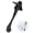 Black, variant on One Touch Kick Down Door Stop, Door Stop, Heavy Duty Door Stop, Door Bottom, Height Adjustable Rubber Head (Satin Nickel 4" x 1 Pack)