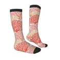 thumbnail image 4 of Lsque Corals Printed Crew Socks Men's Women's LightWeight Thin Casual Calf Socks ,Knee High Socks,Cotton Socks, 4 of 9