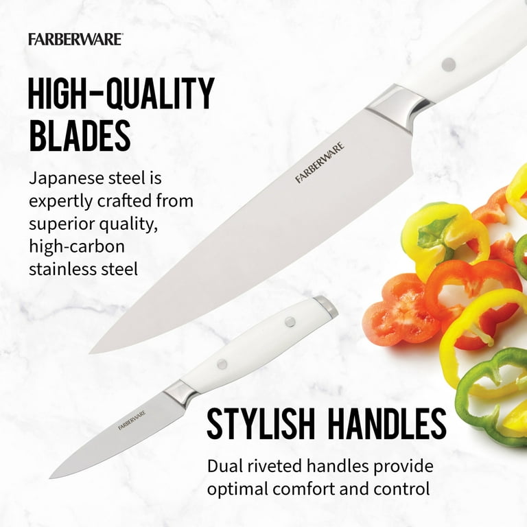 Kitchen Knife Set, 16-Piece Knife Set with Built-in Sharpener and