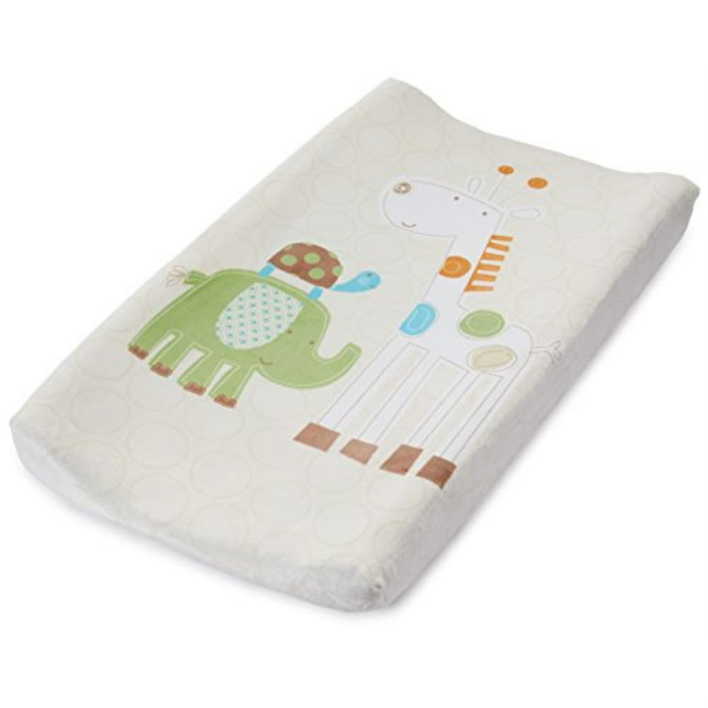 Summer Infant Ultra Plush Character Changing Pad Cover, Safari Stack