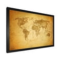 thumbnail image 2 of Designart 'Ancient World Map X' Vintage Framed Art Print, 2 of 4