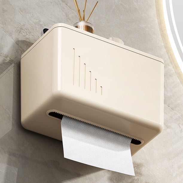 Fiudx Funda para Caja de Pañuelos, Organizador de Plástico para Guardar Pañuelos, Diseño Resistente, Fácil de Rellenar, Versátil para Baño, Cocina, Dormitorio, Tocador, Oficina, Ideal para Regalo, Ta