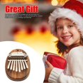 thumbnail image 2 of Dsscvnef Mini Eight-tone Kalimba Mahogany Thumb Piano Compact Portable Musical Instrument Pendant Piano Beginner Gift, 2 of 2