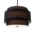 thumbnail image 6 of Evelyn&Zoe Modern/Contemporary 16" Wide Blackened Bronze/Black Pendant, 6 of 8