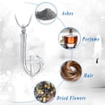 thumbnail image 6 of Cross Fish hook Urn Necklace for Ashes for Men Women Cremation Jewelry Pendant Fishing in Heaven Memorial Keepsake Ash Holder, 6 of 7