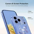 thumbnail image 4 of TECH CIRCLE for iPhone 16e Flexible TPU Case [6.6ft Military-Grade Drop Protection] [Anti Peel Off Tech] Clear Cute Butterfly Flower Floral Pattern TPU Bumper Slim Cover for Women Girls,A, 4 of 9