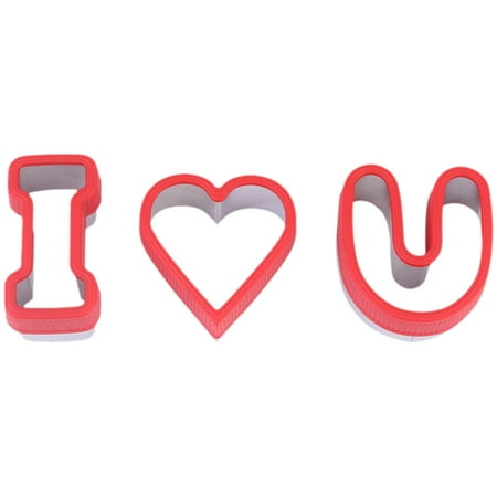 

3pcs Cookie Cutters Stainless Steel Sandwich Molds Valentine s Day Cake Molds